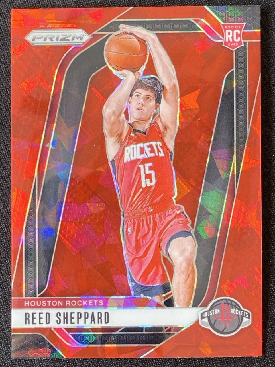Reed Sheppard 2024-25 Panini Prizm Red Ice Base #268 -9b