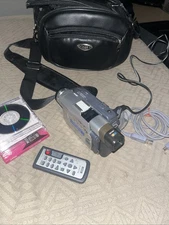 Sony Handycam Camcorder Mini DVD Camera Bundle Carry Bag Charger Works