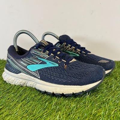 Brooks Turnschuhe Größe 4,5 Damen blau Adrenaline GTS 19 Sport Laufschuhe