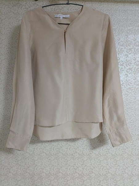 Women & Other Stories Shirt Beige Silk 34