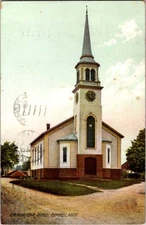 Pepperell Massachusetts MA : CHURCH SCENE o/25 BB1058