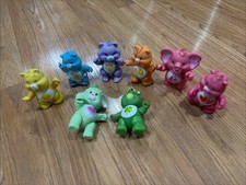 Care Bears Vintage 1983 Kenner 3" Poseable Figures Lot of 8 Rare Original Toys