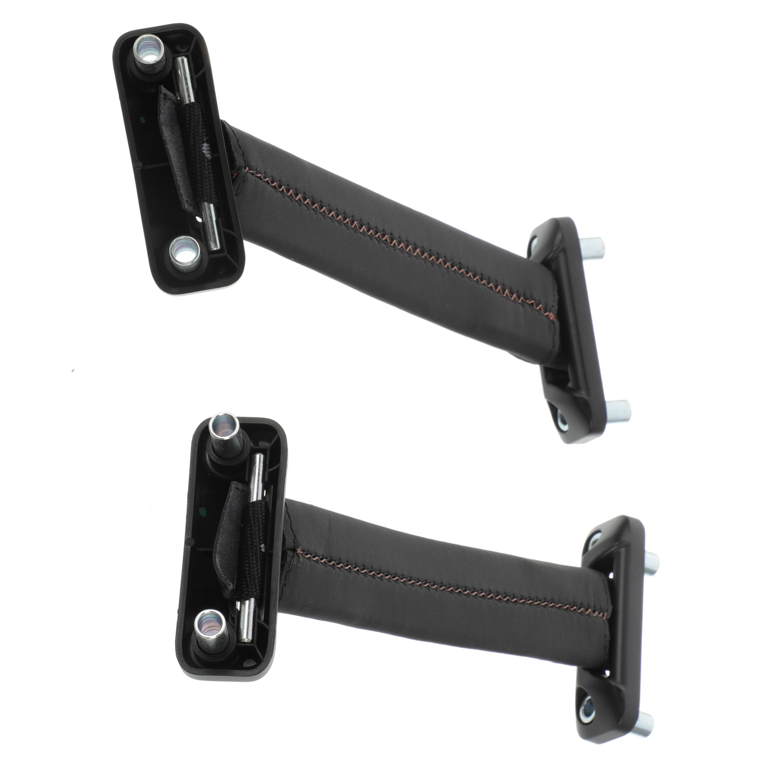 GENUINE MASERATI Interior Black & Tan Leather Door Pull Handles LH&RH 673015355