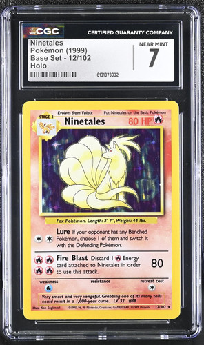 Ninetales graded CGC 7 for sale on eBay