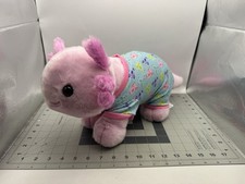 Build A Bear Online Exclusive Pink Axolotl Plush BAB With Pajamas Clothes Nice