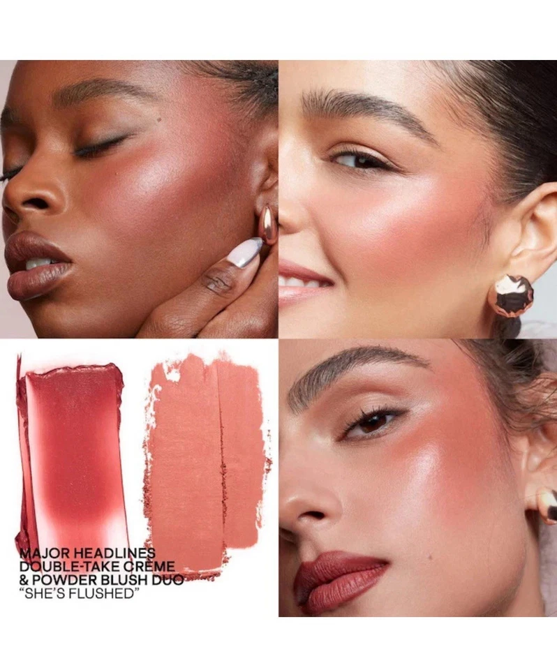 PATRICK TA Major Headlines Double-Take Crème Powder Blush Duo, She's Flushed NEW - Image 4 of 4