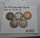 Lot Of 5 Lndian Head Pennies 1 cent Great part of history #LH03