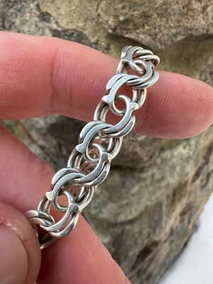 Men's Silver Bracelet 925 Bismarck Men's Accessory Vintage 90s' | eBay