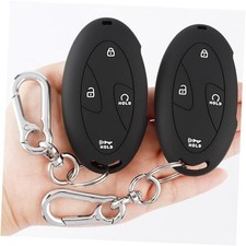 Key Fob Cover for Hyundai 2026 2025 2024 Tucson Elantra Santa Black and Black