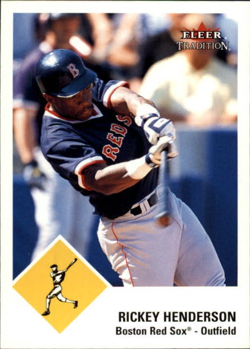2003 Fleer Tradition Baseball Card #145 Rickey Henderson