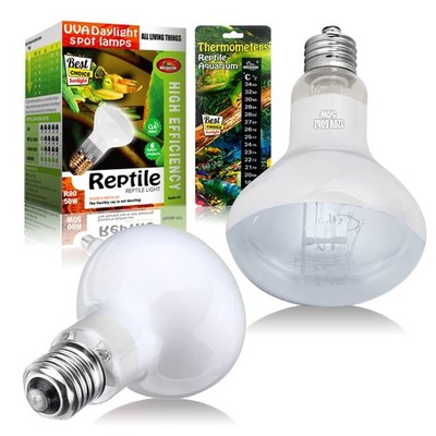 Reptile Heat Lamp 75W 2 Pack,UVA Basking Light Bulbs,Natural Daylight Terrari...