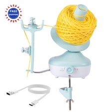 Yarn Winder Electric Compact Automatic Wool Spinner Mint Green Etcokei Cake