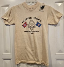 Boy Scouts T-Shirt 1984 Sequoyah Council TN/VA Small 34-36