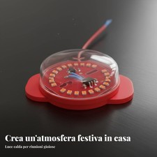 Lanterna luminosa, peluche, rotante, colorata, Capodanno, decorazione esterna