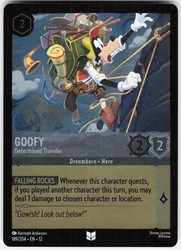 Goofy - Determined Traveler 189/204 Wilds Unknown Cold Foil
