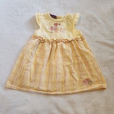 Vintage Disney Winnie the Pooh Piglet Dress Yellow Plaid Girls 24 Months VGUC