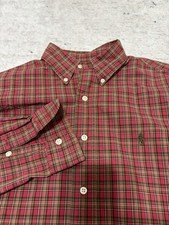 Polo Ralph Lauren Vintage Yarmouth Button Down Shirt in Red Multi Plaid S