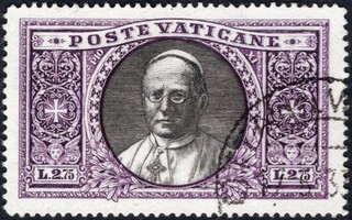 VATICAN CITY: 1933 2.75l Black & Dark Lilac Sg 31 Fine Used Cat £110