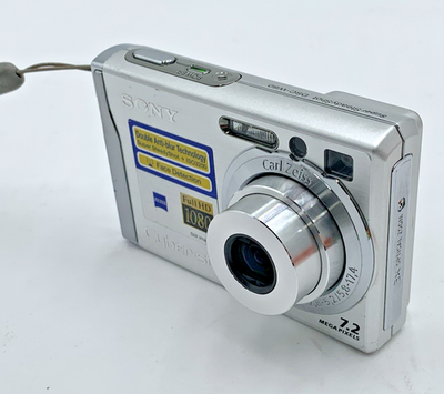 Sony Cyber-shot DSC-W80 7.2MP Digital Camera - Silver for sale