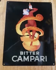 Classic bitter Campari vintage advertisement reproduction steel sign