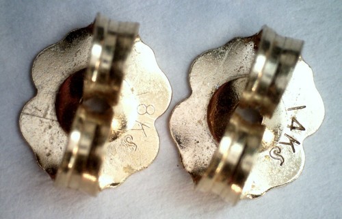 Designer Artisan Annie Fensterstock 18K YG Sapphire Diamond Hoop Drop Earrings - Picture 6 of 12