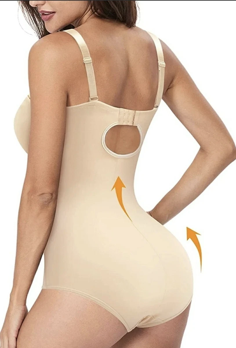 Gotoly Bodysuit Womens Medium Nude Shapewear Tummy Control Waist Trainer 10  / 12