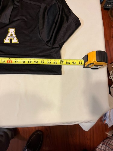 Appalachian State Mountaineers Men’s Polo Shirt Black Poly Spandex Large - NWT - Picture 12 of 15