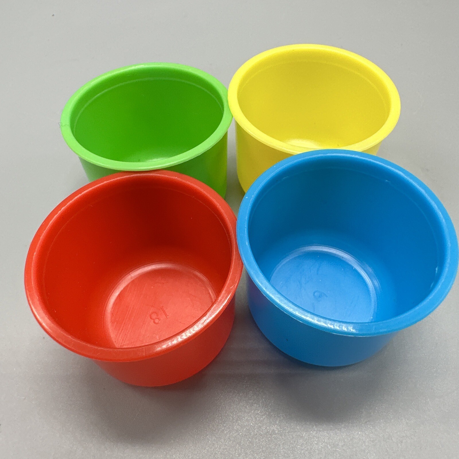 Hi Ho CherryO Board Game Replacement Colorful Cherry Buckets Set of 4