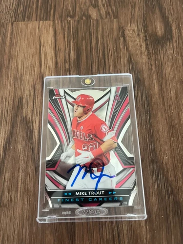 2021 Topps Finest- Mike Trout- Auto Autograph Signed- Angels