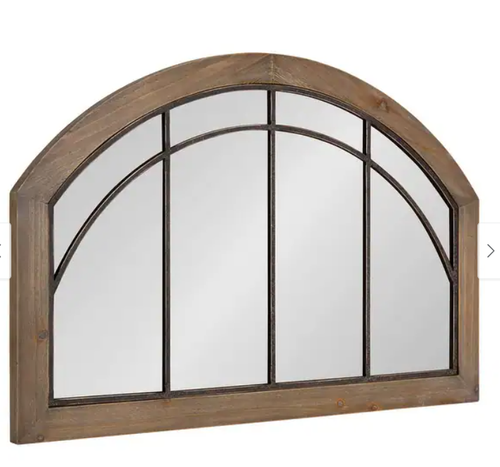 Farmhouse Wall Decor Mirror Modern Country Cottage Arched Windowpane Rustic New - Picture 20 of 24