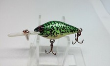 VINTAGE Natural IKE Green Perch 1 5/8" Deep Ultra Light Crankbait Fishing Lure