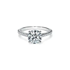 Lab Grown Diamond 1.00ctw Engagement Ring, AGI Certified, in 14K White Gold