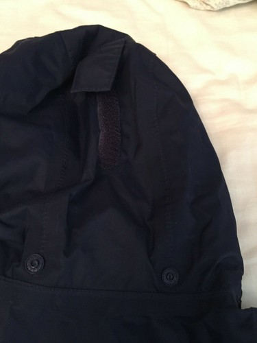 LANDS' END Navy Blue Size 4 Waterproof Jacket with Hood -- EXC - Picture 3 of 8