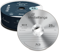 50 Mediarange BD-R 25Gb 6X Blu-Ray Rohlinge Spindel