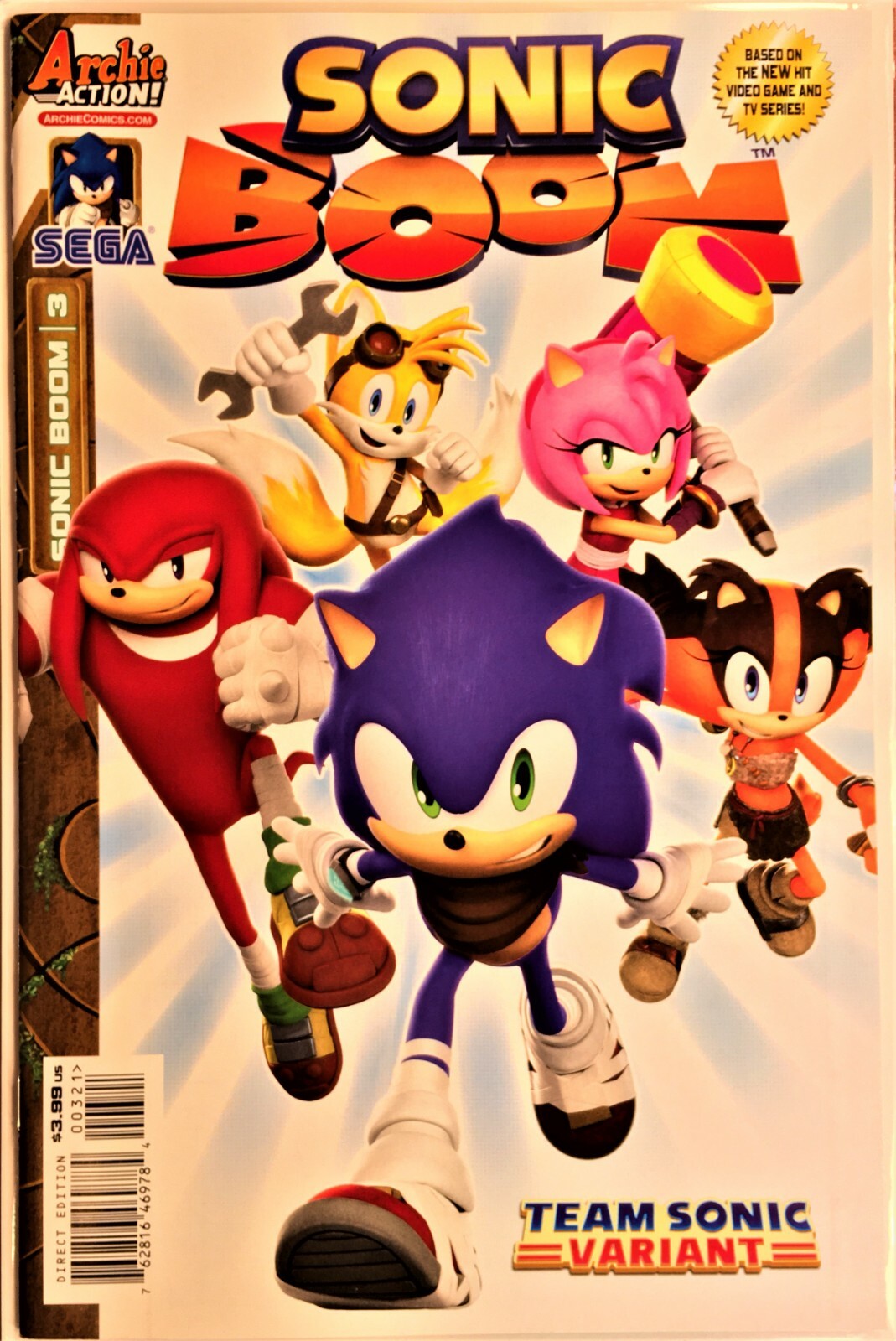 SONIC BOOM COMIC BOOK #3 Variant Team Sonic February 2015 Bagged & Boarded  NM | eBay