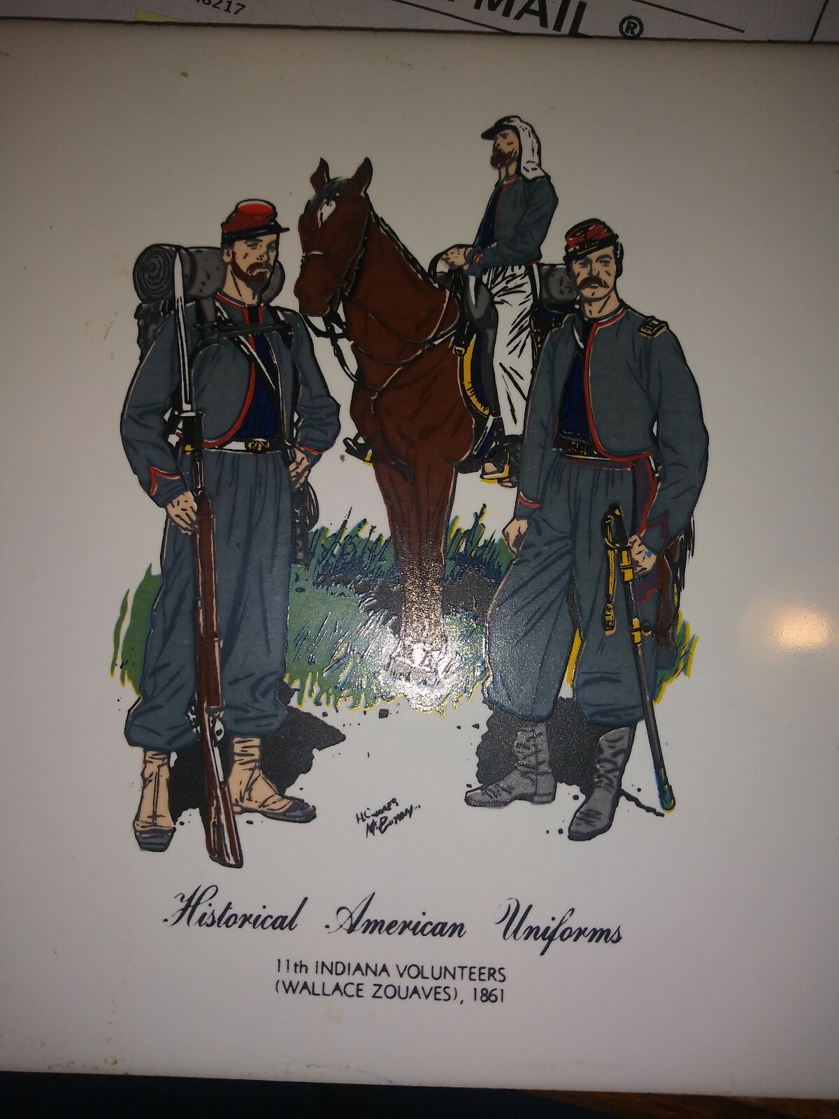 Soriano Ceramics hot plate "Historical American Uniforms" eBay