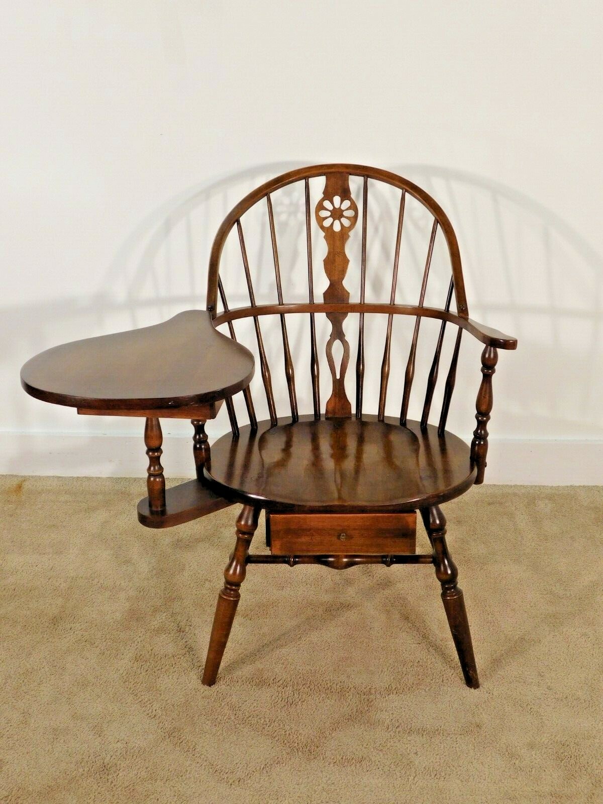 HALE Furniture Company of Vermont Maple Windsor Righthand Desk Chair w