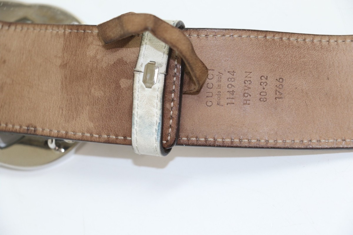 GUCCI Silver Interlocking G Buckle Sherry Line Canvas GUCCI Silver Interlocking G Buckle Sherry Line Canvas