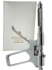 PREMIUM STAINLES Dental Anesthetic Syringe Gun Intraligamental Tralig 1.8mL-CE