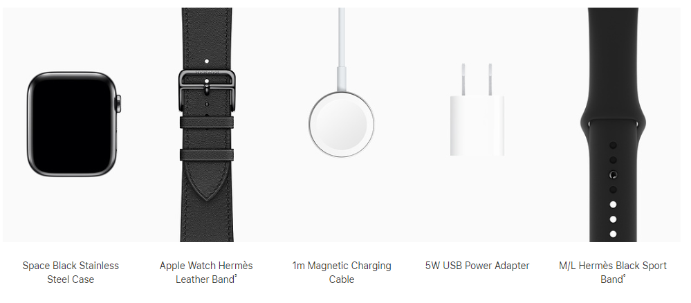 New Apple Watch Hermès Hermes Series 9 45mm Space Black Noir New Apple Watch Hermès Hermes Series 9 45mm Space Black Noir