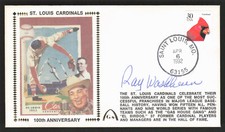 RAY WASHBURN Signed St. Louis Cardinals 100th Ann. Gateway Stamp Cachet Auto