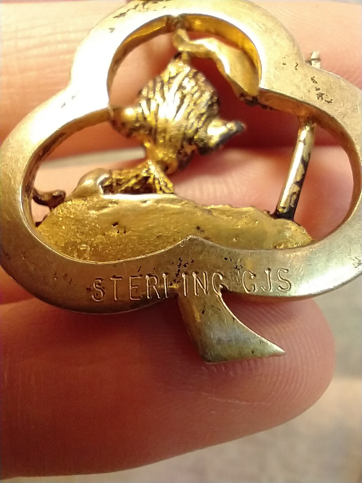 STERLING Silver Figural Pixie Elf IMP Golf Lucky … - image 5