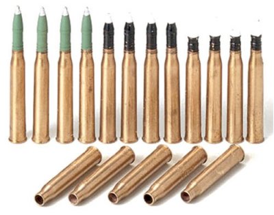TAMIYA 1/35 Panther Brass 75mm Projectiles Detail Up Parts Kit NEW from Japan