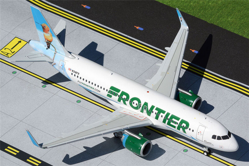 GeminiJets Frontier Airlines Hummingbird Airbus A320neo