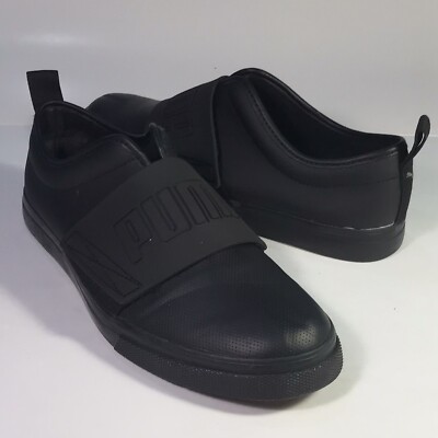 Puma Casual Fashion Sneakers Black Slip-On Youth Size 6C