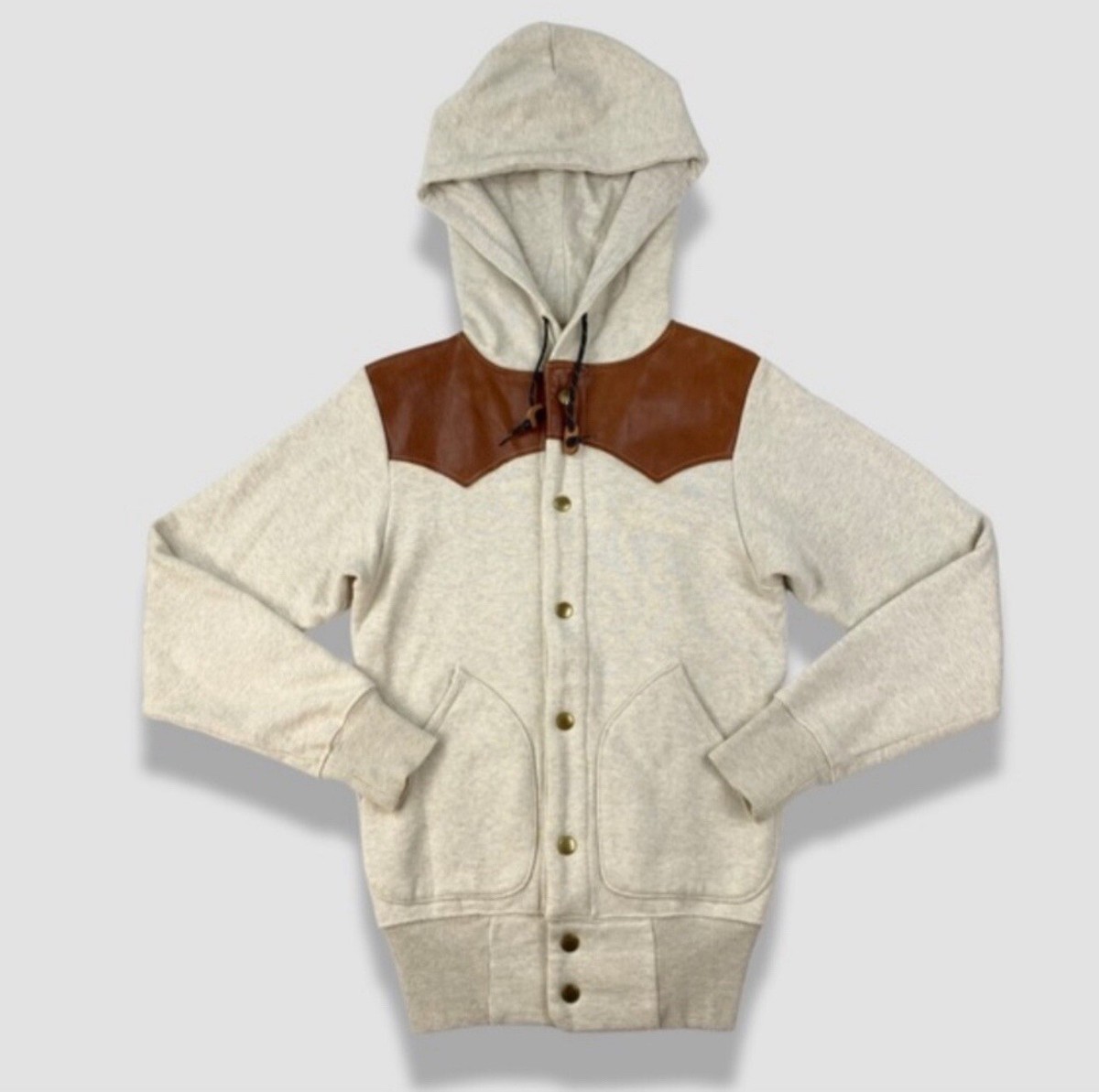 KAPITAL Mountain Roots Leather Trim Western Hoodie 1 / XS/S Japan