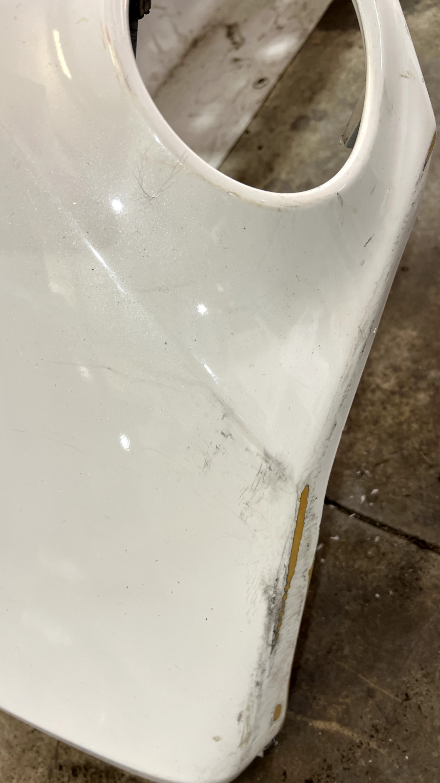 ASTON MARTIN VANTAGE V8 REAR BUMPER 2011 OEM -needs repaired at front edge-