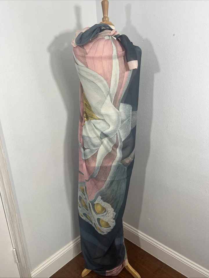 Avenue 9 bufanda envolvente para mujer 72X70 de gran tamaño pareo de playa Foto 4 de 4