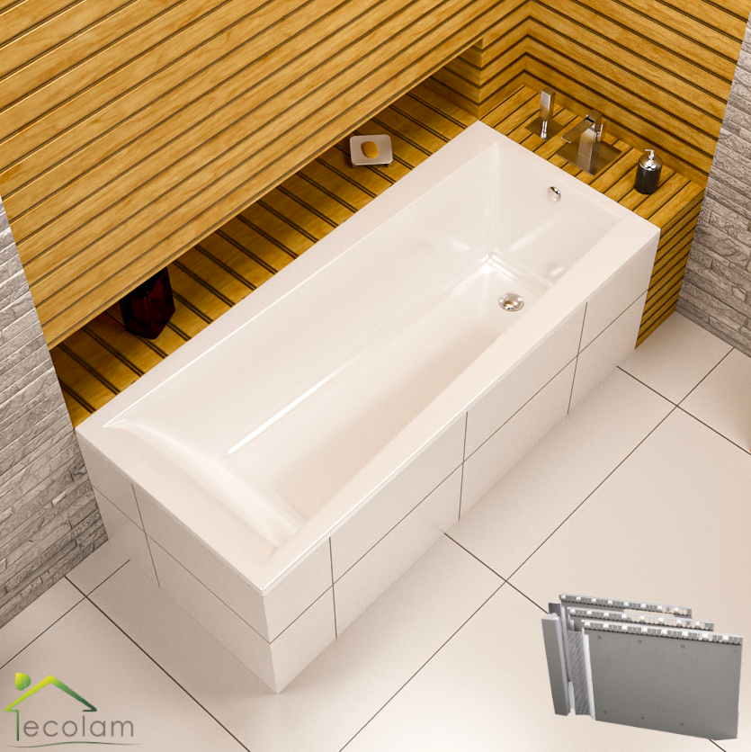 ECOLAM Badewanne Wanne Acrylwanne LINDA Rechteck Ac Produktbild-Vorschau 4