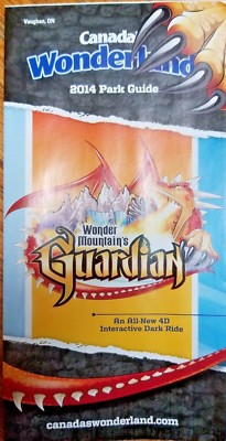 Park Map: Canada's Wonderland 2014 - Vaughan, ON Canada